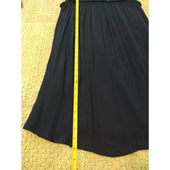 Tommy Bahama  Eyelet Mini Sleeveless Dress Xs Boho Peasant Blue Cottagecore - Picture 6 of 8